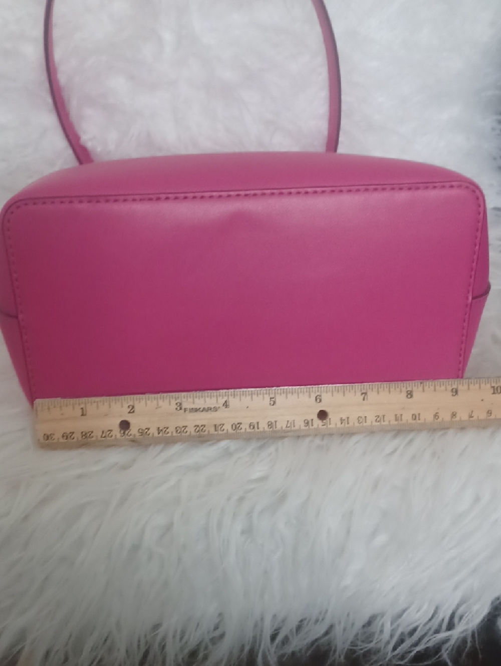 Michael Kors Hot Pink Leather Shoulder Tote - Picture 5 of 6